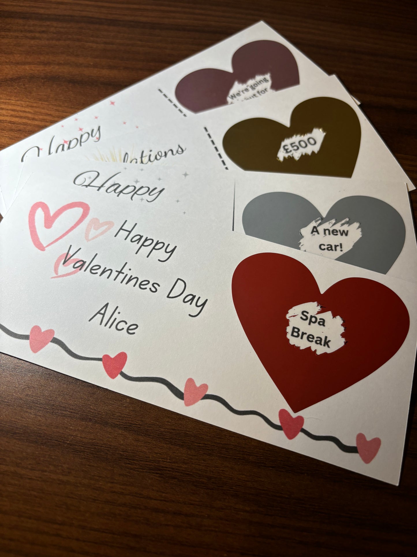 Personalised Scratch Card