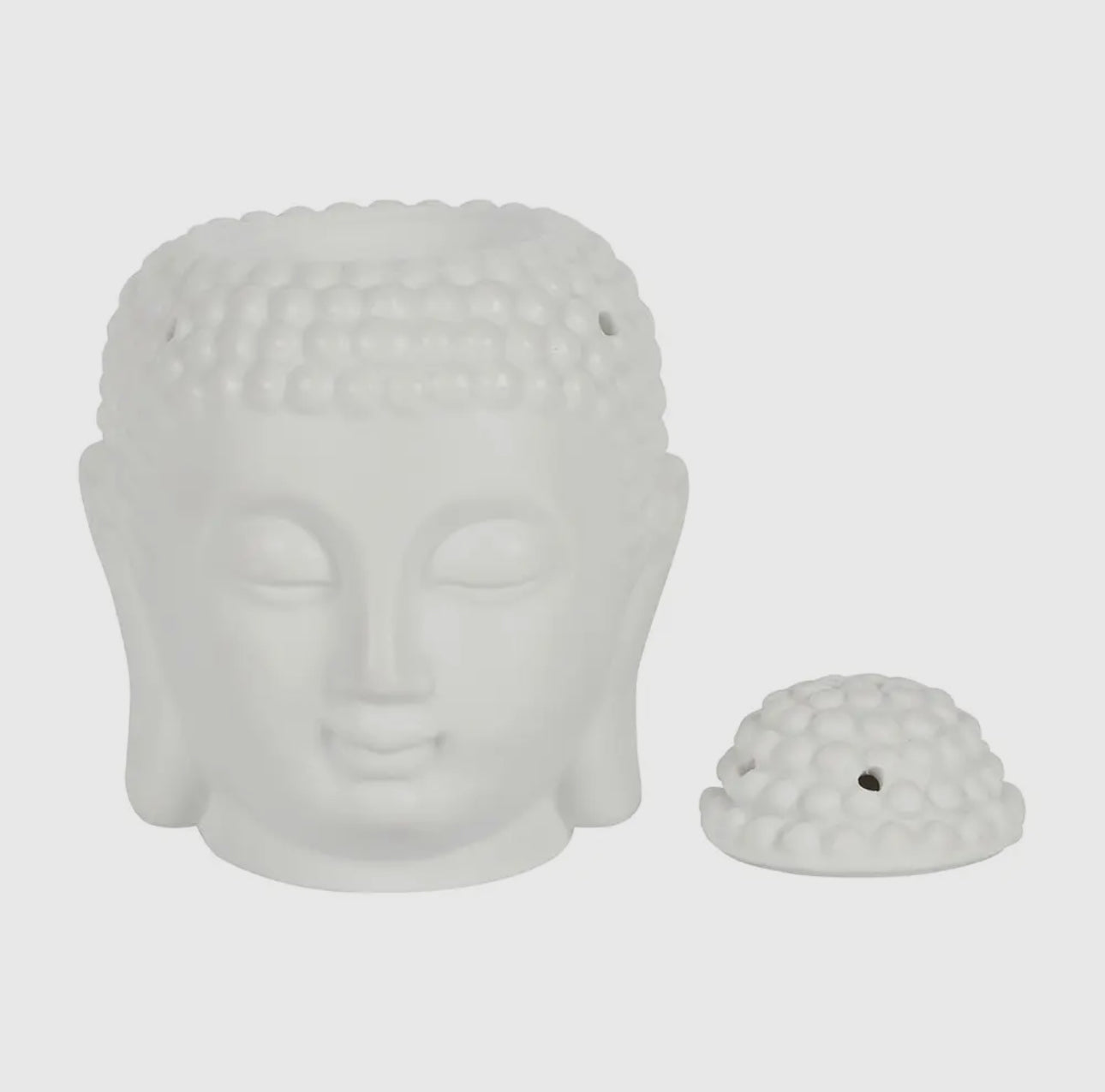White Buddha Head Oil Burner and
Wax Warmer