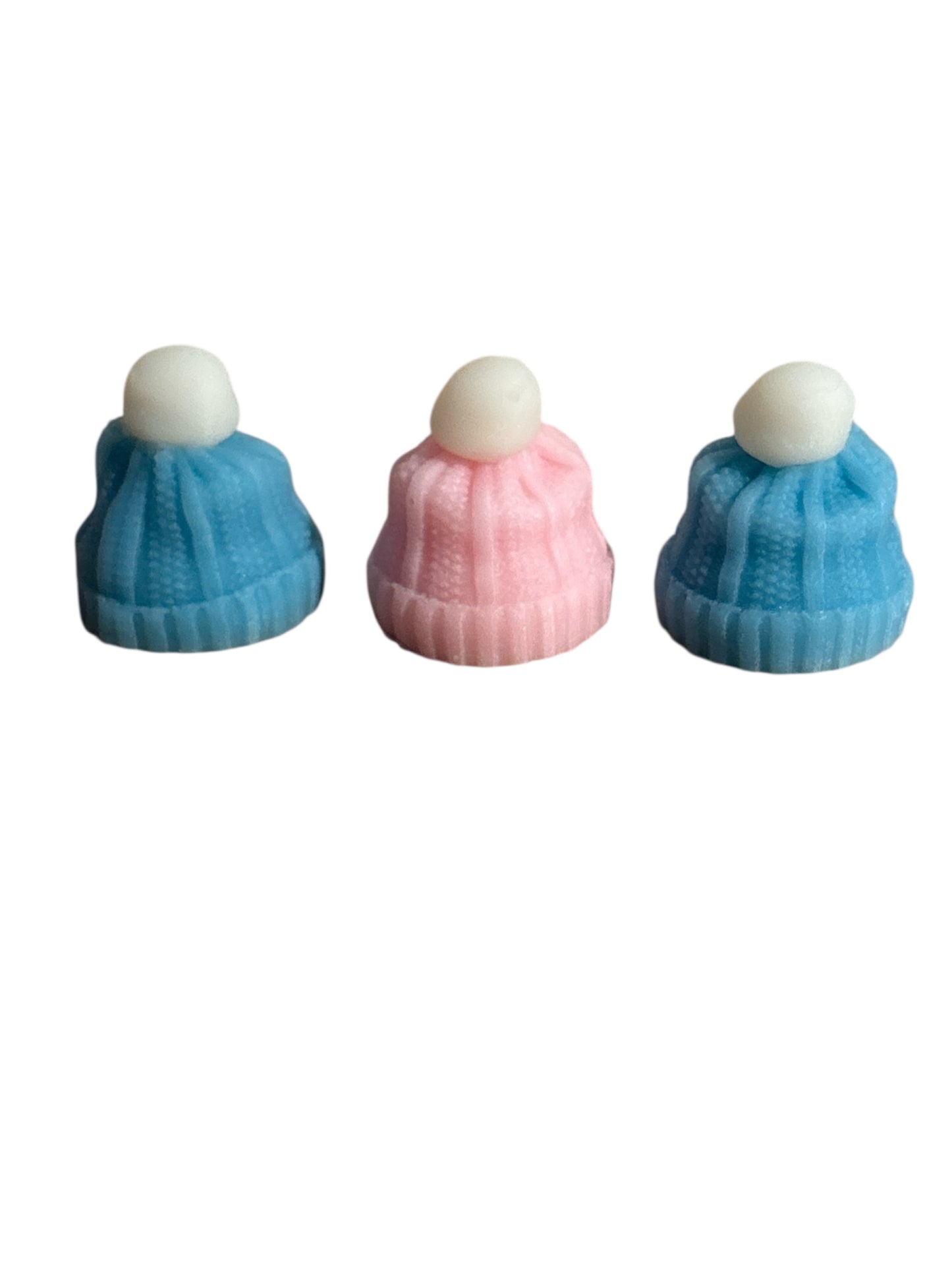 Wooly Hat Shaped Wax Melts – Snowflake Cookie Scent | Box of 6 Gift Set