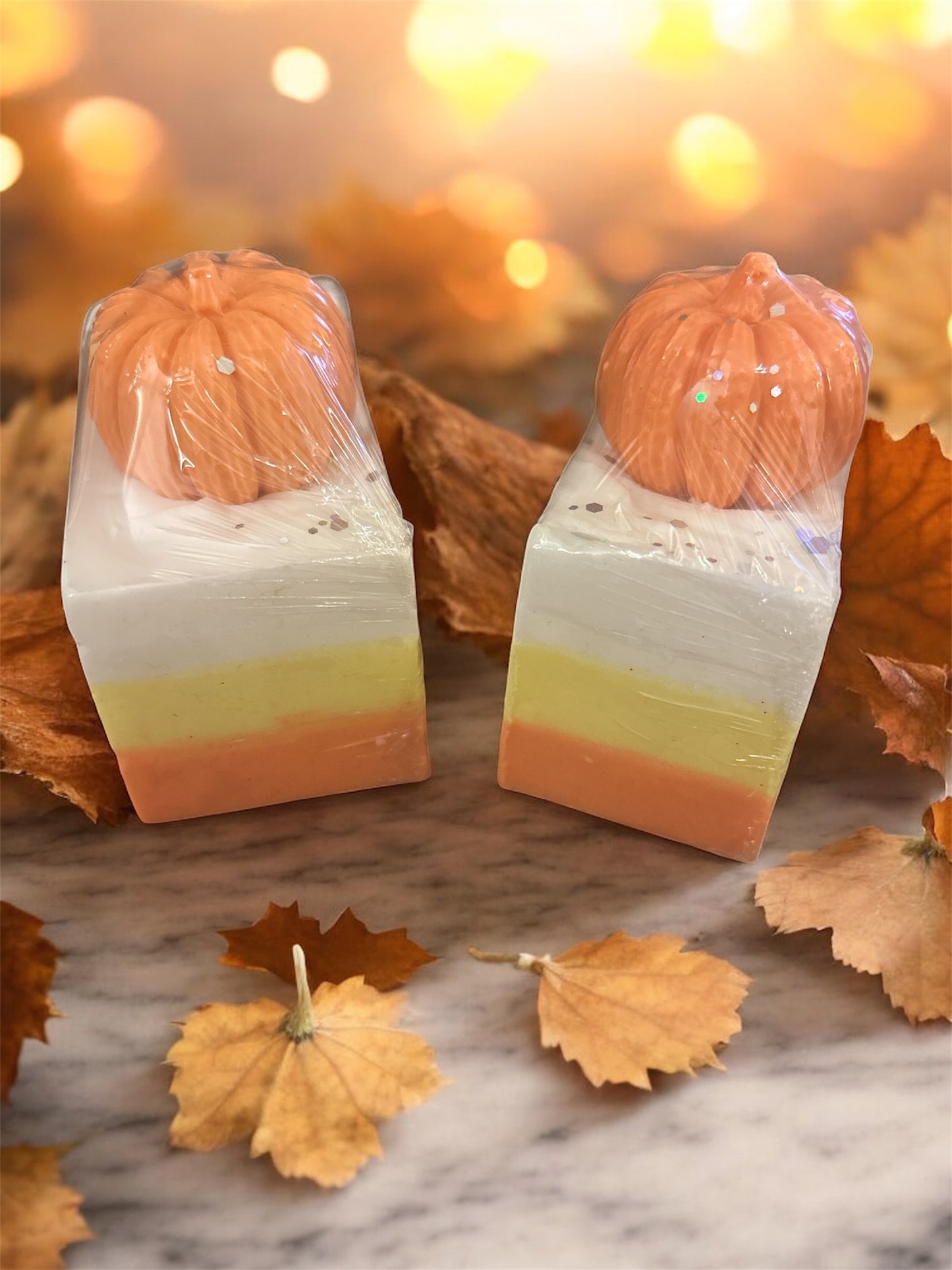 Pumpkin Topped Soap Bars