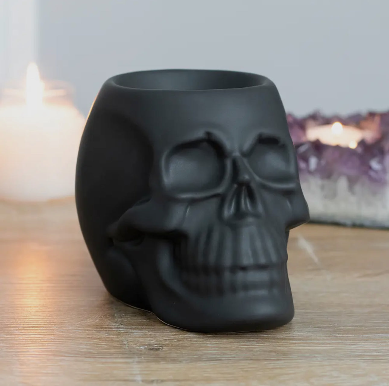 Black Skull Oil and Wax Warmer