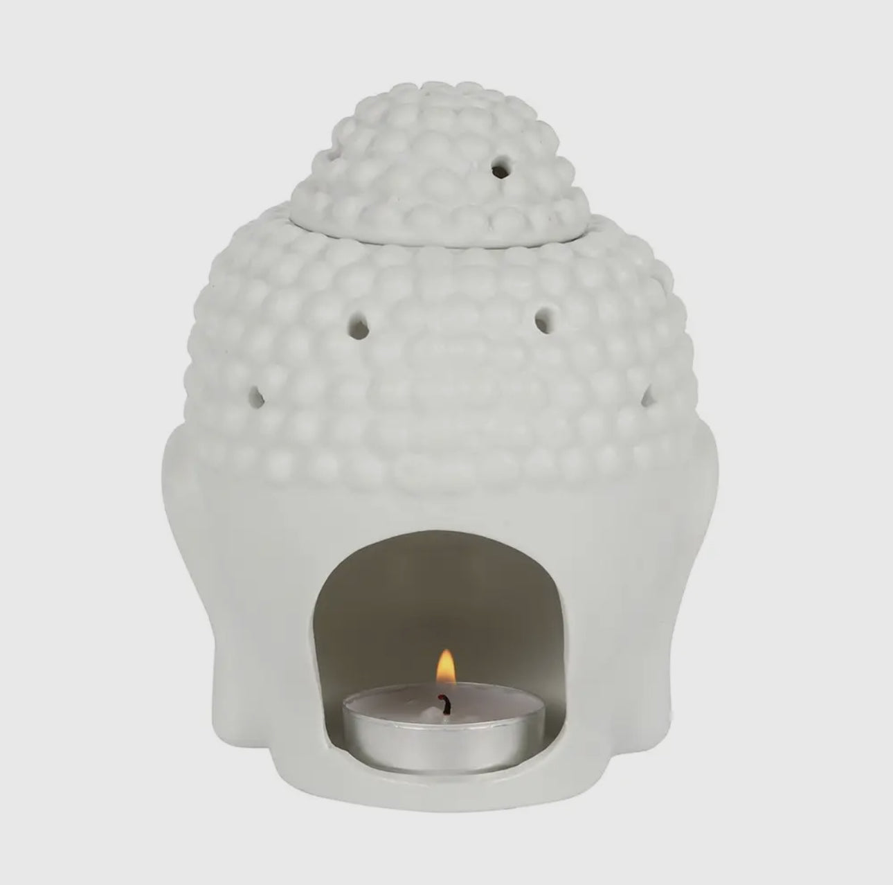 White Buddha Head Oil Burner and
Wax Warmer
