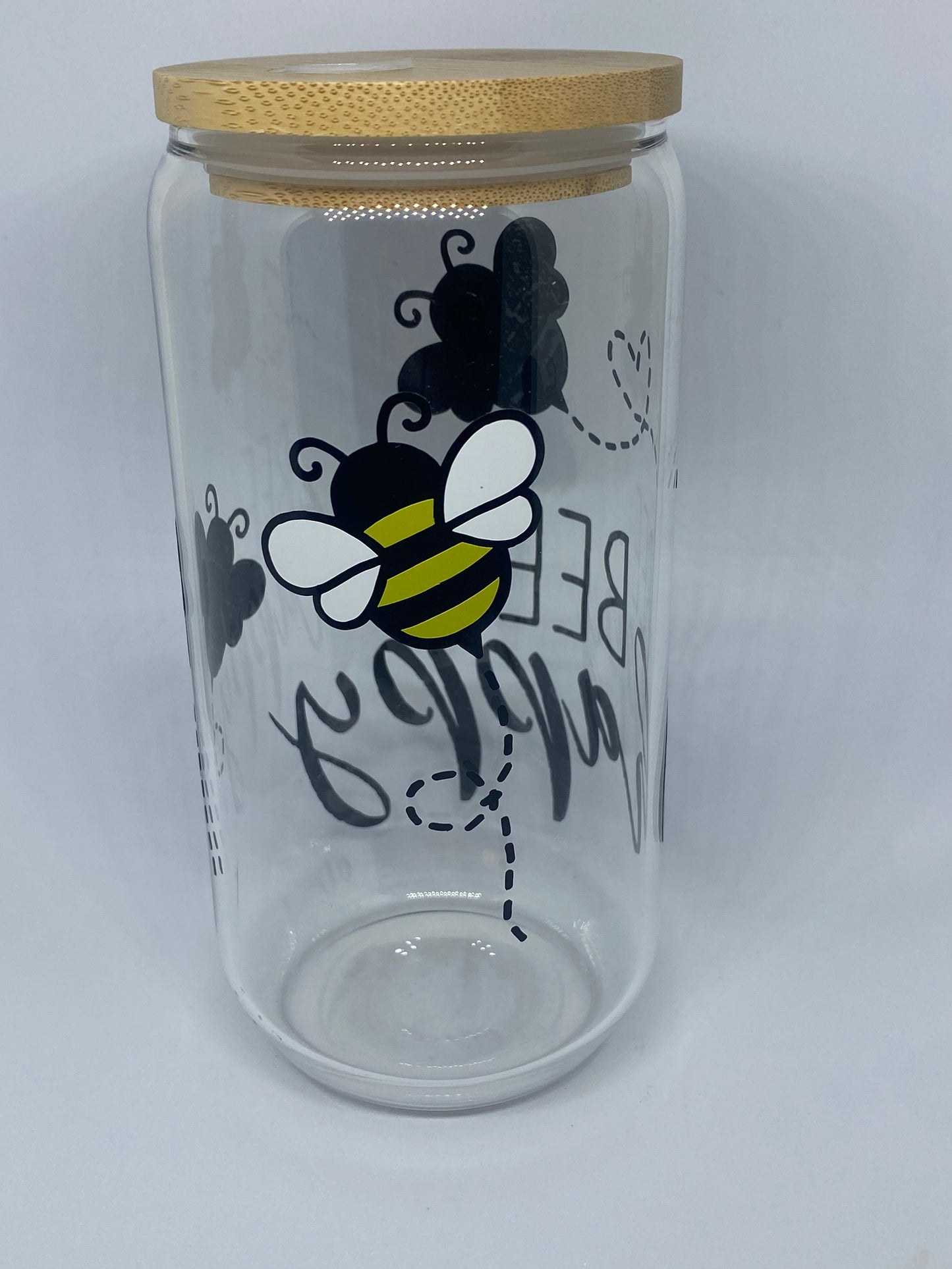 Bee Happy Glass