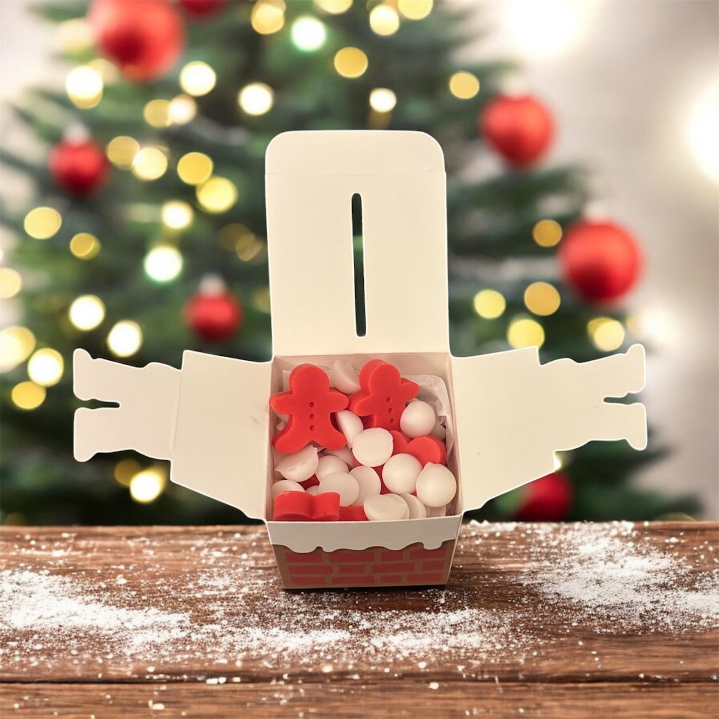 Candy Cane Wax Melt Scoopies – Festive Christmas Gift Box 🎅🏻