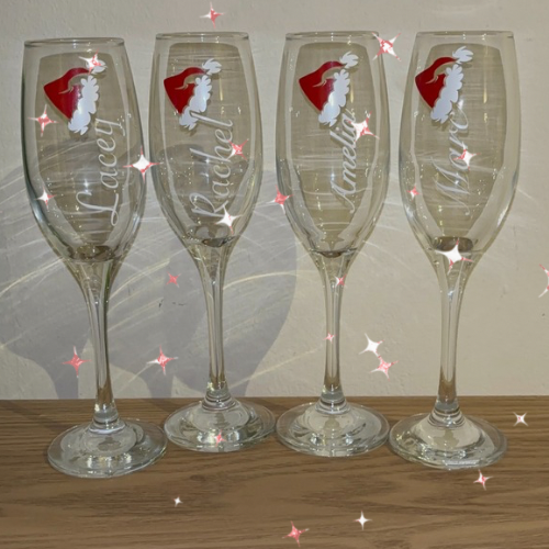 Personalised Christmas Glass