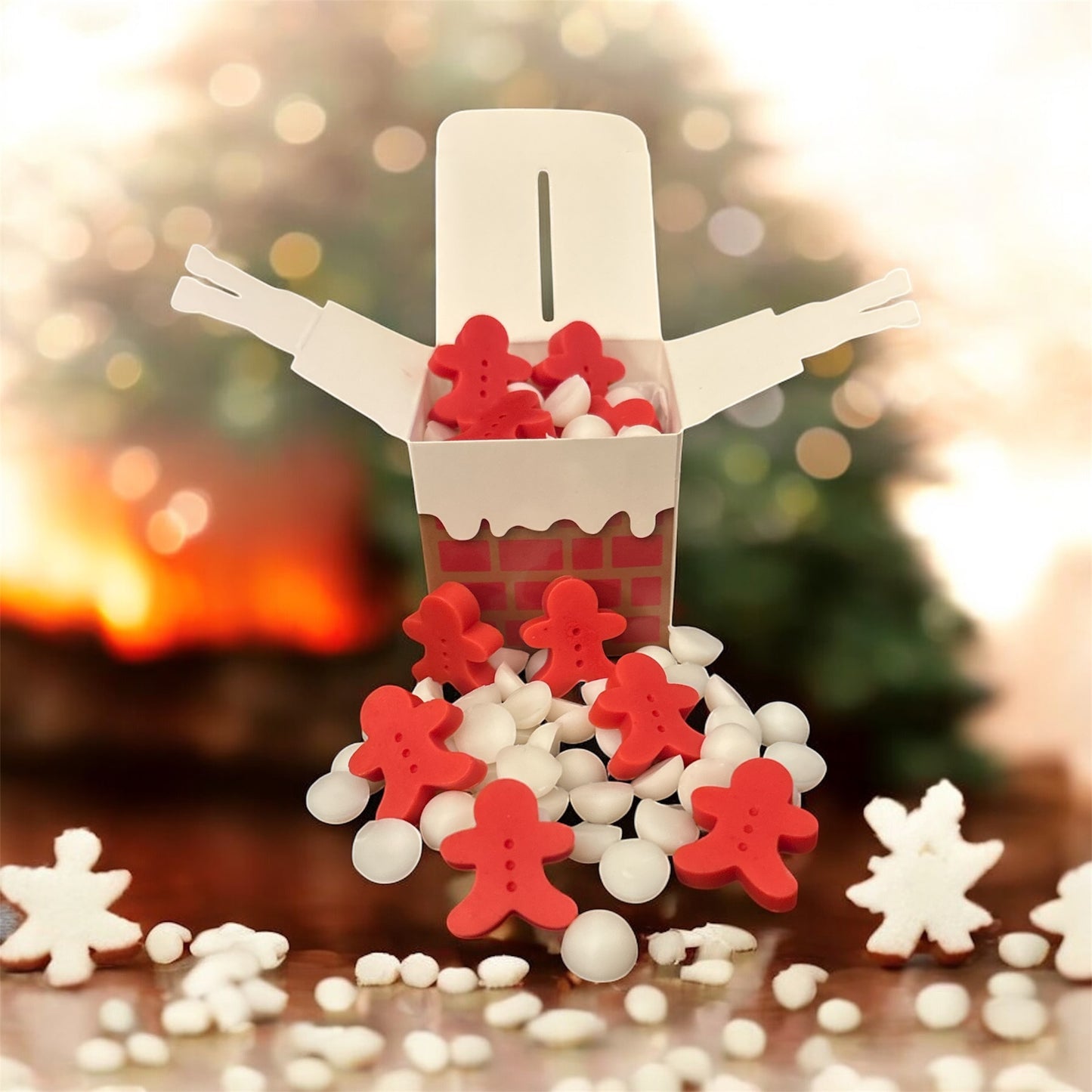 Candy Cane Wax Melt Scoopies – Festive Christmas Gift Box 🎅🏻