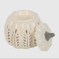 Cream Autumn Leaf Cut Out Pumpkin Oil
Burner and Wax Warmer