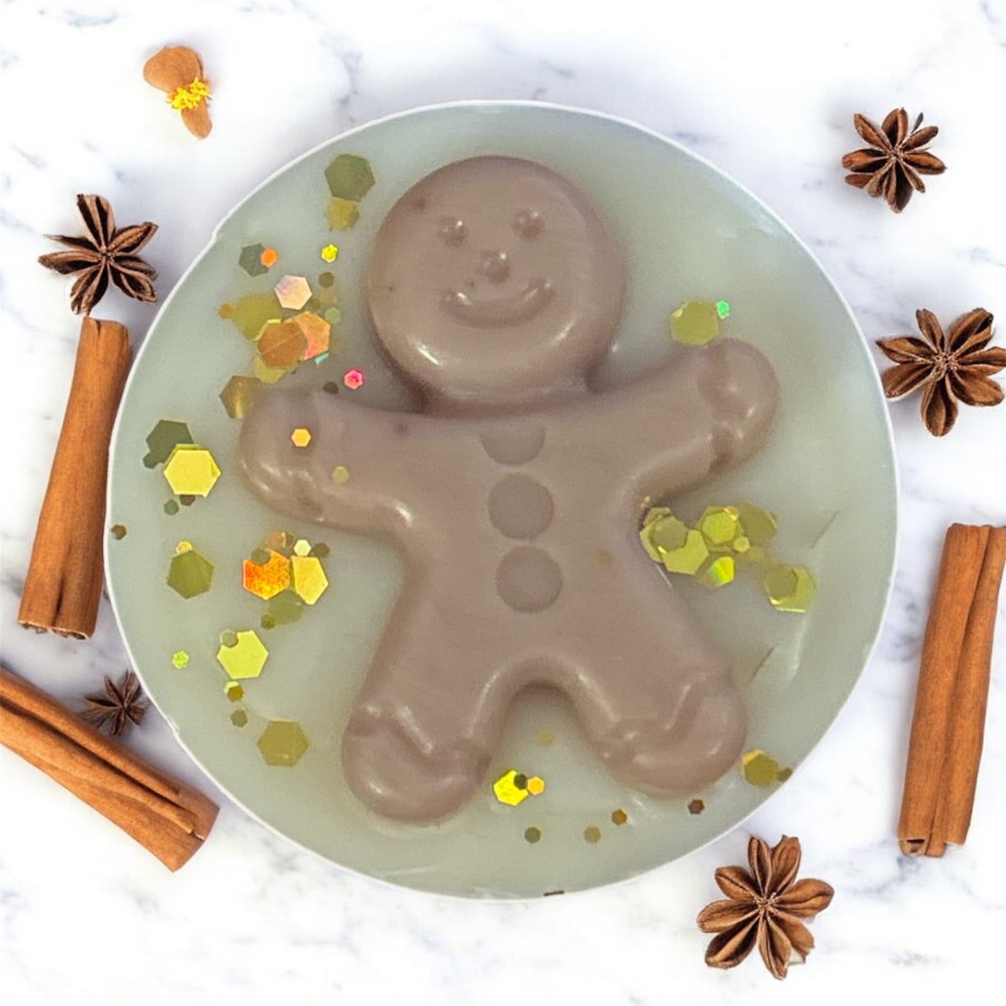 Gingerbread Man Wax Melt Disc – Gingerbread House Scent