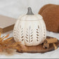 Cream Autumn Leaf Cut Out Pumpkin Oil
Burner and Wax Warmer