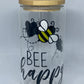 Bee Happy Glass