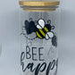 Bee Happy Glass