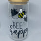 Bee Happy Glass